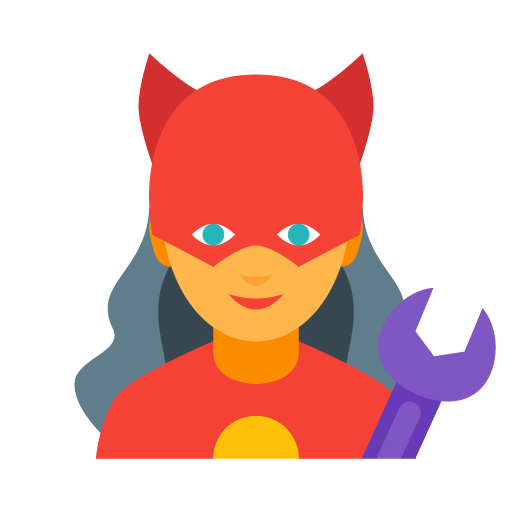 icono de mujer con llave inglesa