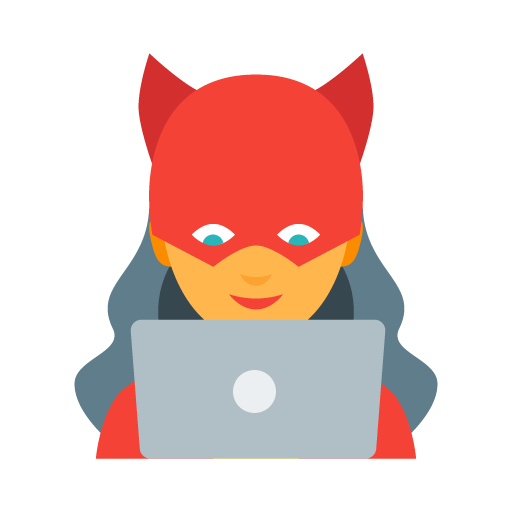 icono de mujer escribiendo en ordenador portátil